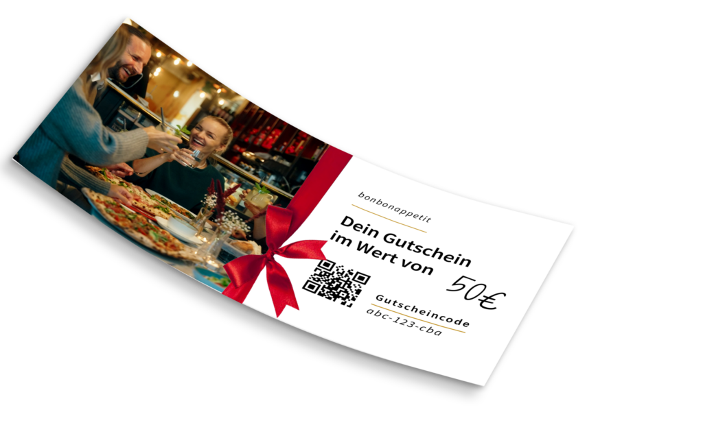 Auflade-Gutscheinkarten Restaurant Gutschein