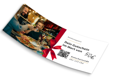 Auflade-Gutscheinkarten BON BON Restaurant Gutscheine