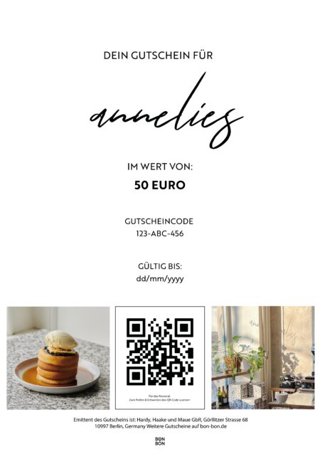Restaurant-Gutschein für Annelies