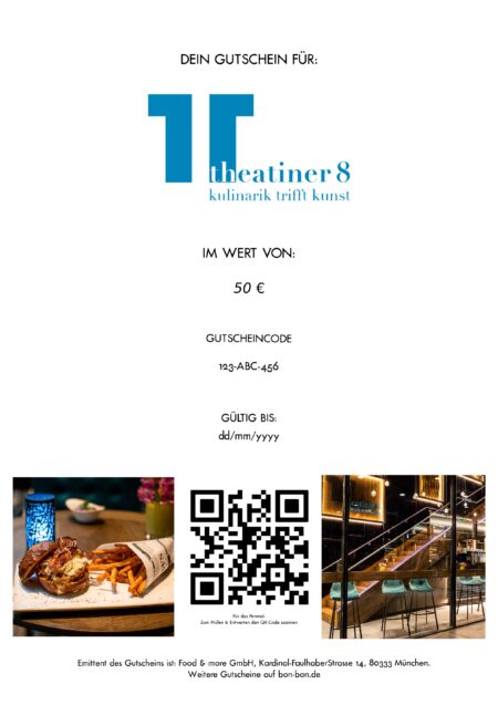 Restaurant-Gutschein für Theatiner 8